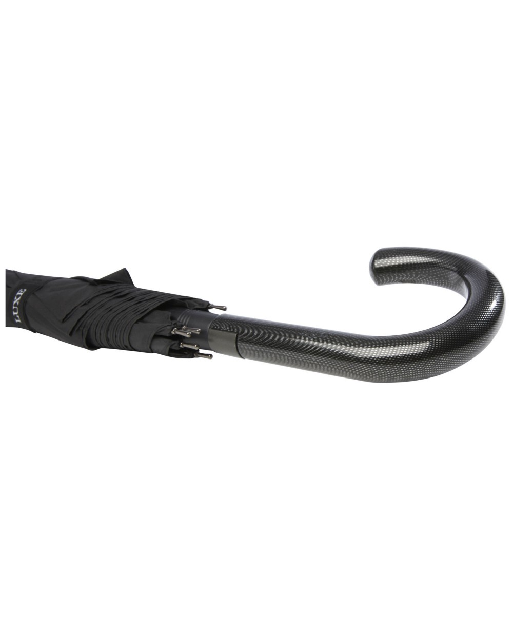 Paraplu's LUXE Fontana 23" automatische paraplu met carbon look en gebogen handvat voor bedrukking &amp; borduring