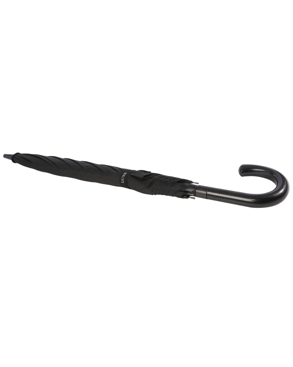 Paraplu's LUXE Fontana 23" automatische paraplu met carbon look en gebogen handvat voor bedrukking &amp; borduring