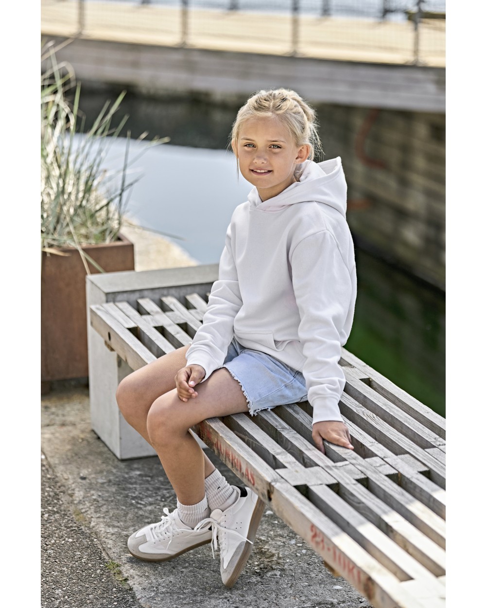 TEE JAYS JUNIOR UNLABELED HOODED SWEATSHIRT Sweatshirts personalisierbar