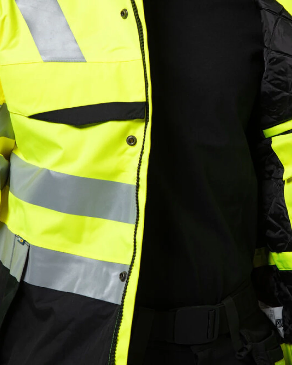 Jassen PROJOB 6418 GEVOERDE SIGNALISATIEJAS EN ISO 20471 KLASSE 3 voor bedrukking &amp; borduring