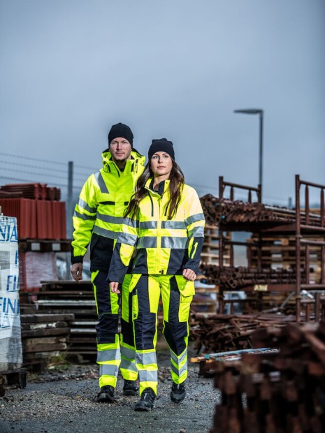 Vestes à personnaliser PROJOB 6418 PARKA POLYURETHANE HV MATELASSEE - EN ISO 20471 CLASSE 3 - EN 343 3/1/X 