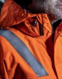 Vestes personnalisable PROJOB 6418 PARKA POLYURETHANE HV MATELASSEE - EN ISO 20471 CLASSE 3 - EN 343 3/1/X