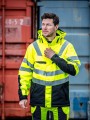 Vestes à personnaliser PROJOB 6418 PARKA POLYURETHANE HV MATELASSEE - EN ISO 20471 CLASSE 3 - EN 343 3/1/X 