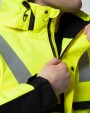 Vestes personnalisable PROJOB 6418 PARKA POLYURETHANE HV MATELASSEE - EN ISO 20471 CLASSE 3 - EN 343 3/1/X