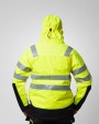 Vestes personnalisable PROJOB 6418 PARKA POLYURETHANE HV MATELASSEE - EN ISO 20471 CLASSE 3 - EN 343 3/1/X
