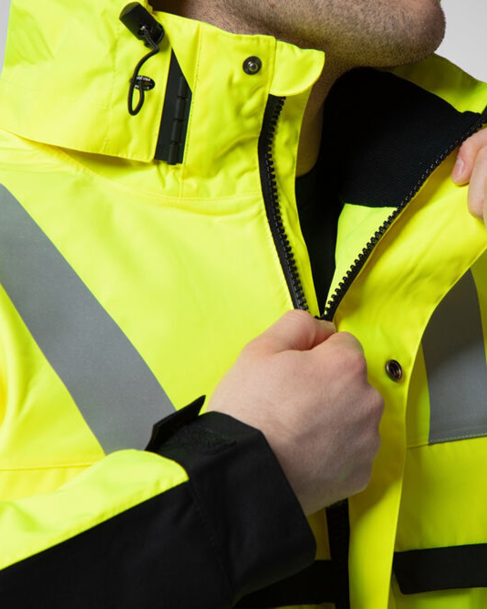 Vestes personnalisable PROJOB 6418 PARKA POLYURETHANE HV MATELASSEE - EN ISO 20471 CLASSE 3 - EN 343 3/1/X