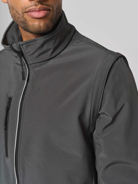 Softshells à personnaliser PROACT Veste softshell sport manches amovibles unisexe 