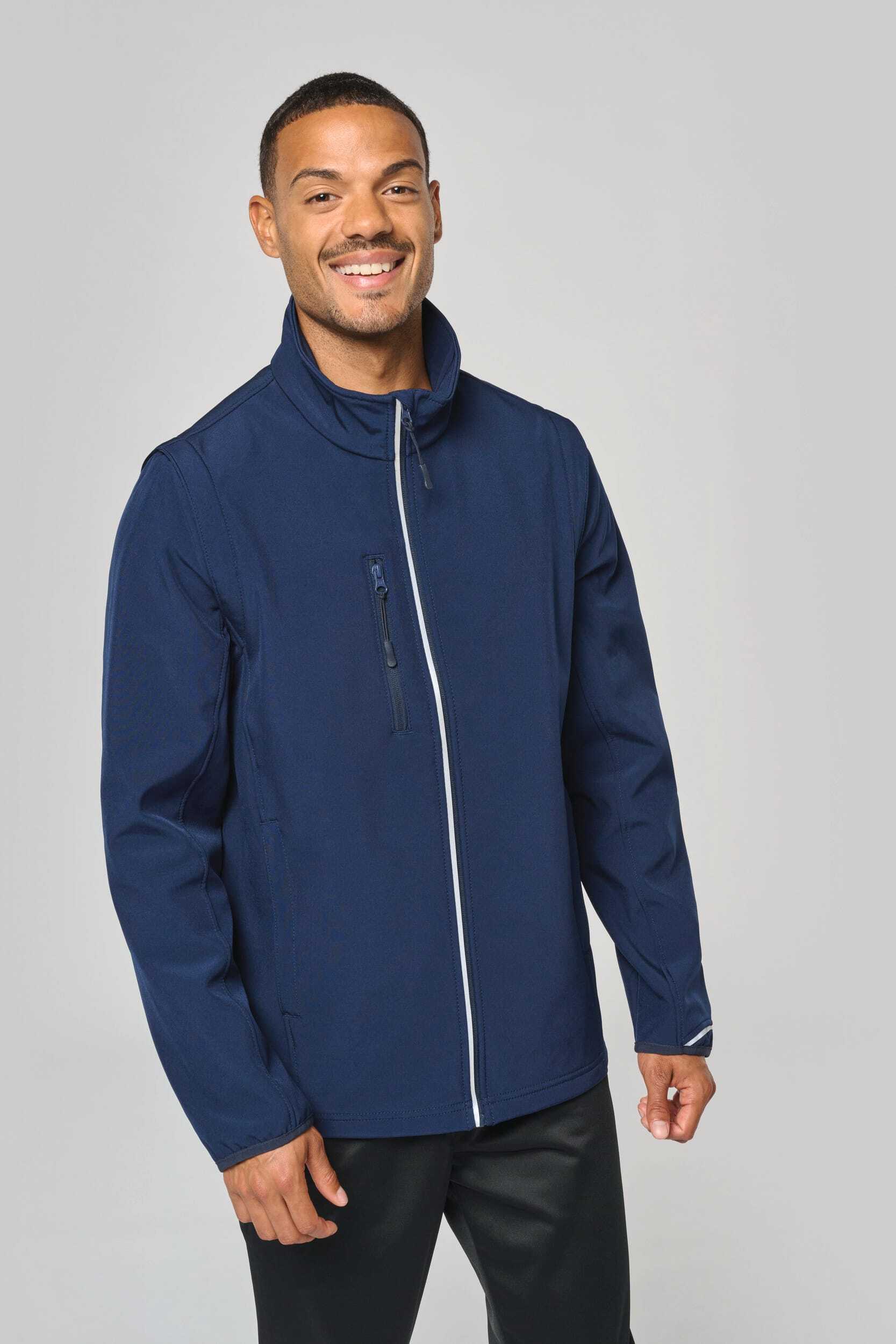 Softshells personnalisable PROACT Veste softshell sport manches amovibles unisexe