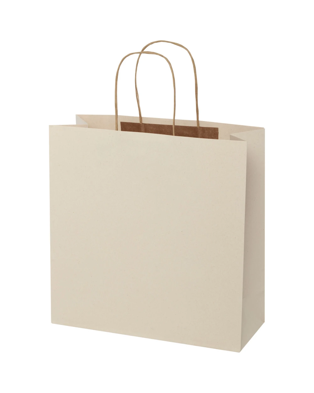 Sacs & Bagagerie personnalisable 4DO Sac en papier fabriqué à partir de déchets agricoles 150 g/m2 avec poignées torsadées, 31 x 12 x ...
