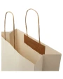 4DO Papiertüte 150 g/m² aus landwirtschaftlichen Reststoffen mit gedrehten Griffen – 31 × 12 × 31 cm Taschen personalisierbar