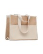 4DO Jute-Canvas Shopping Tasche Taschen personalisierbar