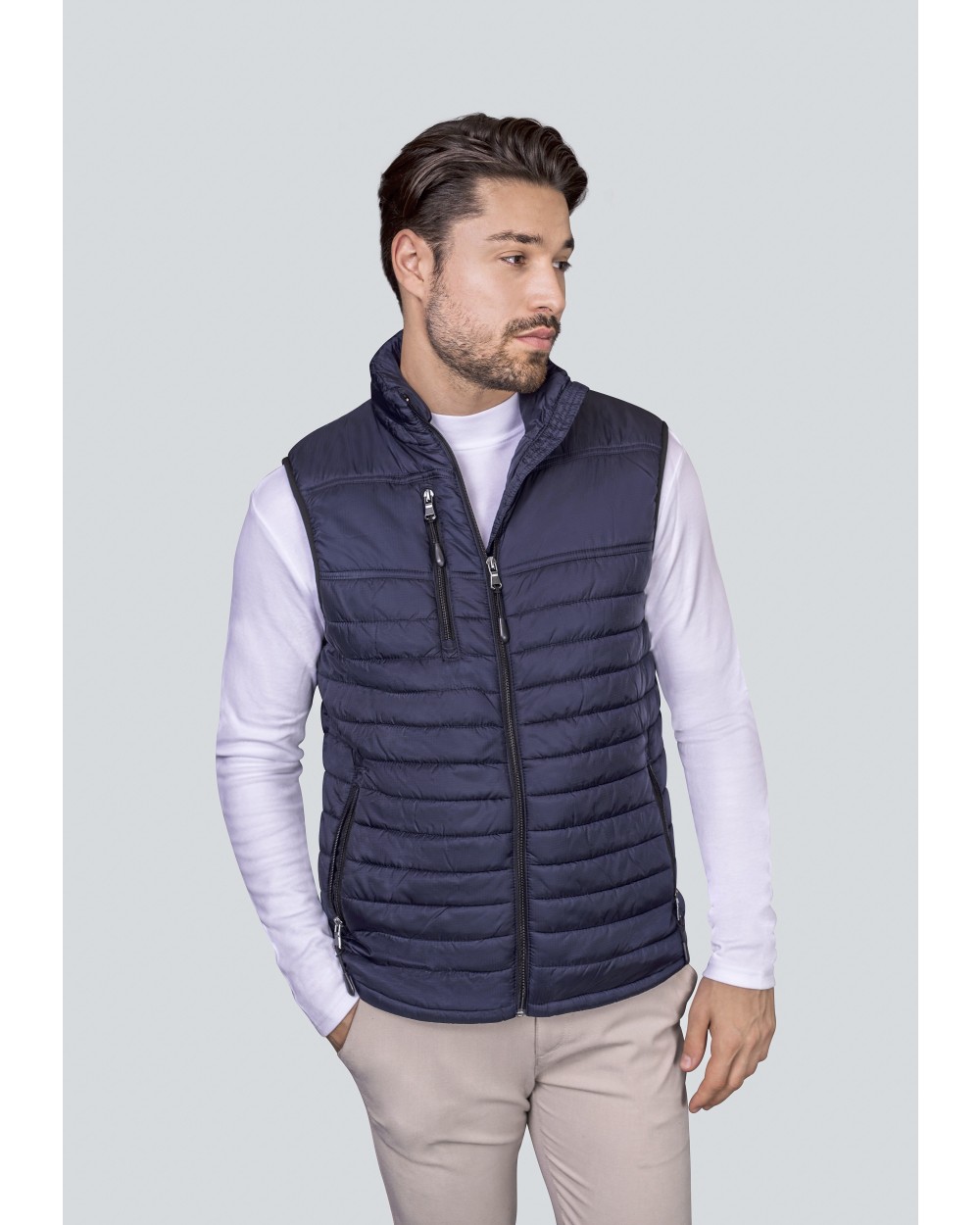 HRM Men´s Hooded Performance Body Warmer Jacken personalisierbar