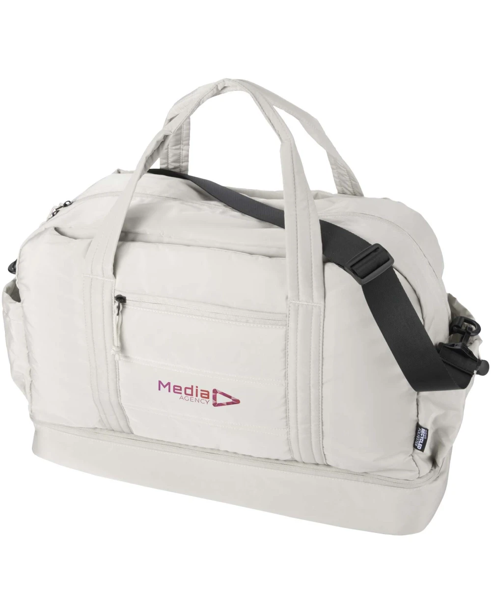 4DO Puffer GRS recycelte Reisetasche mit isoliertem Boden 30L Taschen personalisierbar