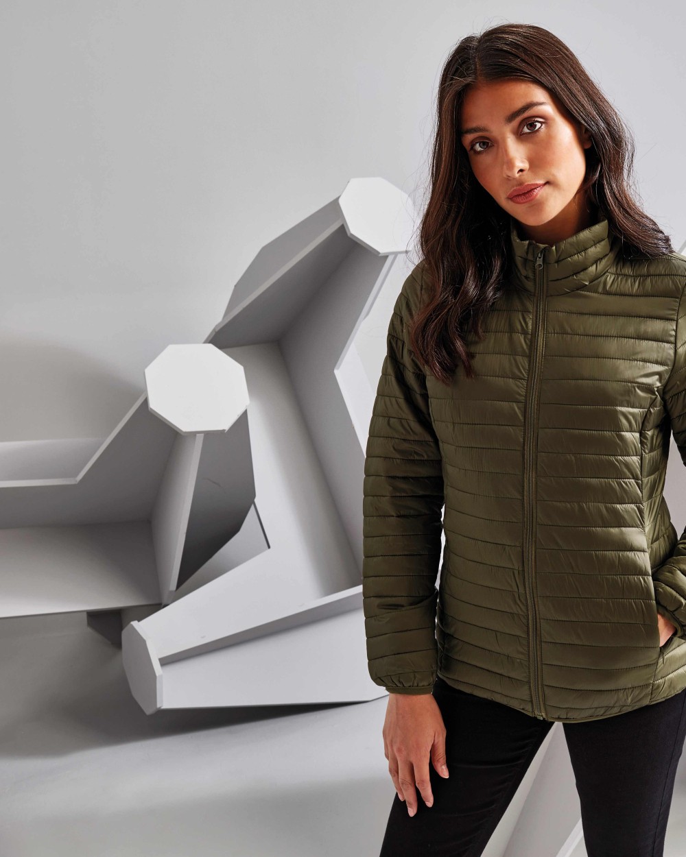 2786 Women's tribe fineline padded jacket Jacken personalisierbar