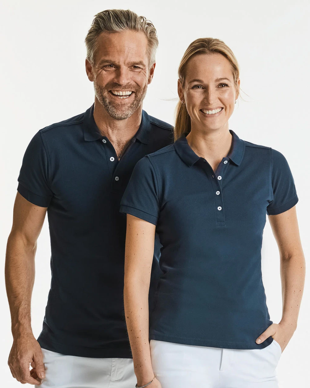 RUSSELL Stretch Polo für Damen Poloshirts personalisierbar