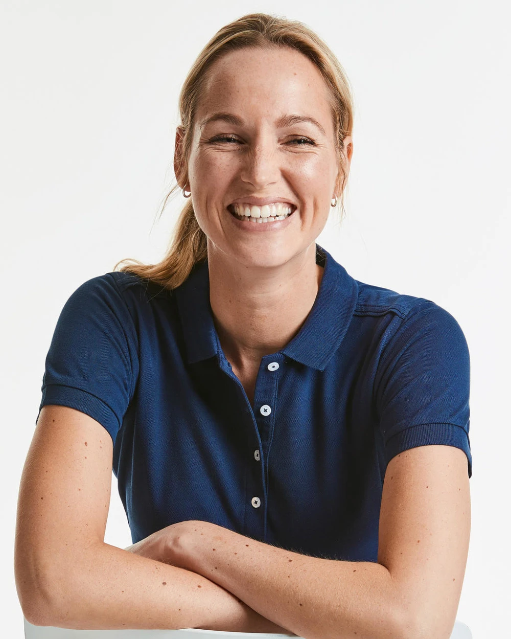 Polo's RUSSELL Ladies' Stretch Polo Shirt voor bedrukking &amp; borduring