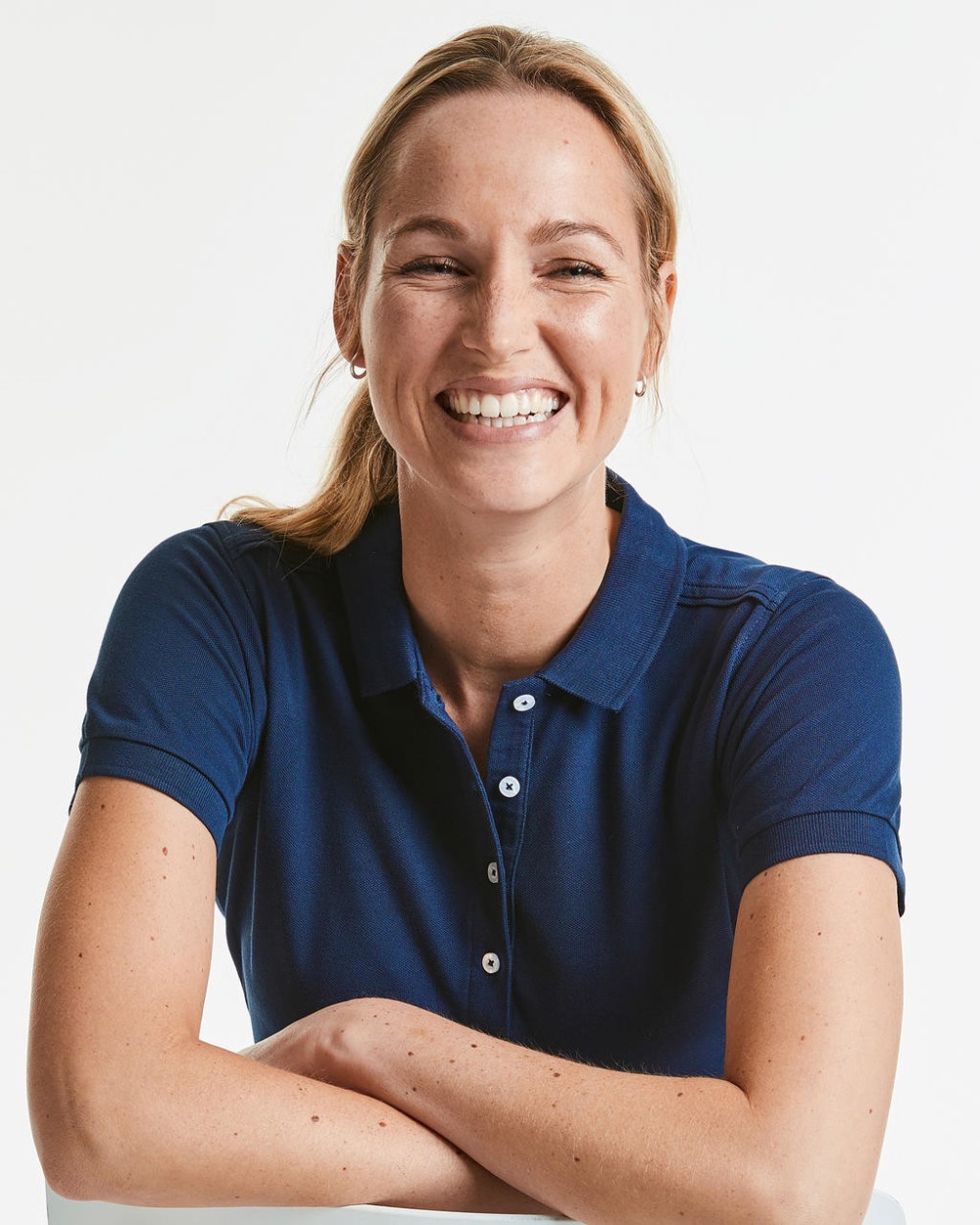 Polo's RUSSELL Ladies' Stretch Polo Shirt voor bedrukking &amp; borduring