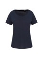 KARIBAN T-shirt Bio col à bords francs manches courtes femme /api/colors/b68891a9-1d28-4f7a-8deb-775c45027afd personnalisable