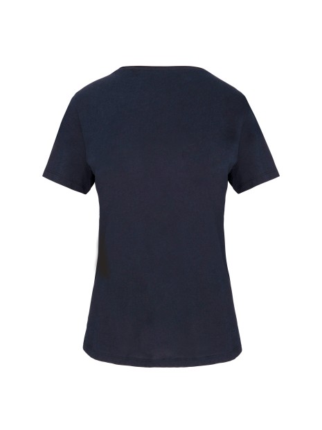 KARIBAN T-shirt Bio col à bords francs manches courtes femme /api/colors/b68891a9-1d28-4f7a-8deb-775c45027afd personnalisable