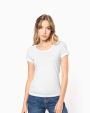T-Shirts personnalisable Kariban T-shirt Bio col à bords francs manches courtes femme