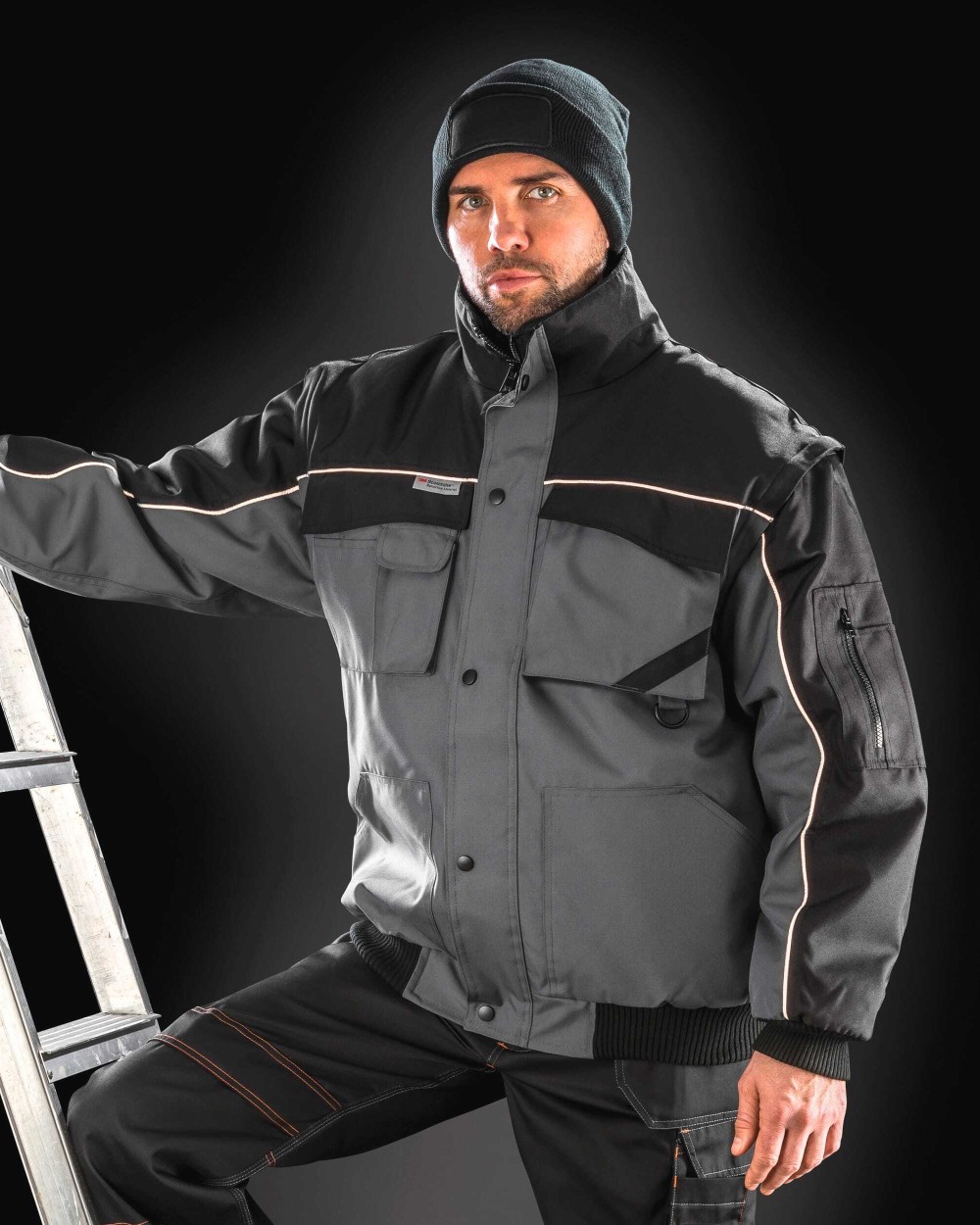 RESULT Zip Sleeve Heavy Duty Jacket Jacken personalisierbar