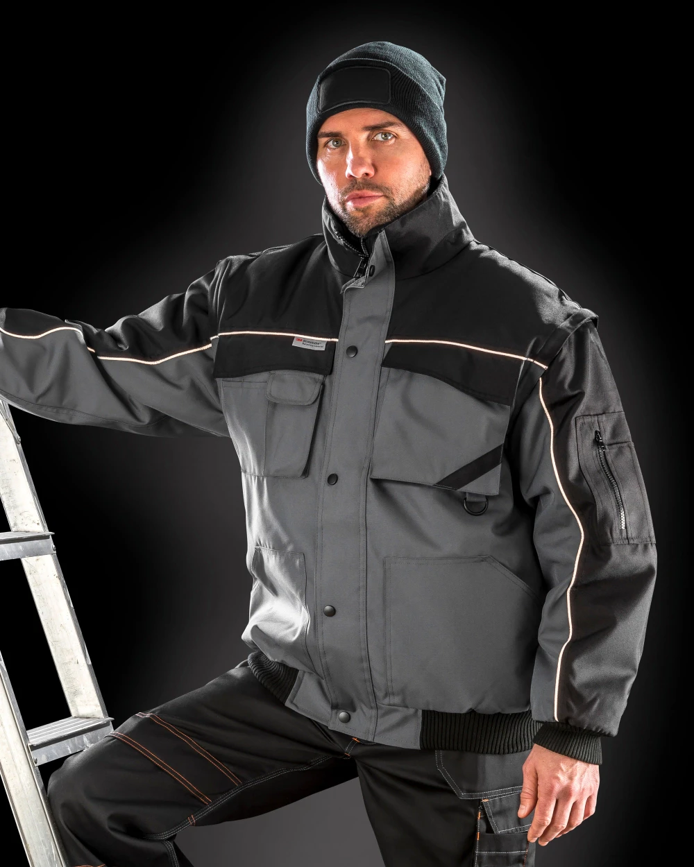 RESULT Zip Sleeve Heavy Duty Jacket Jacken personalisierbar