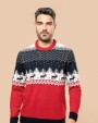 KARIBAN Weihnachtspullover mit Rundhalsausschnitt, Unisex Pullovers personalisierbar