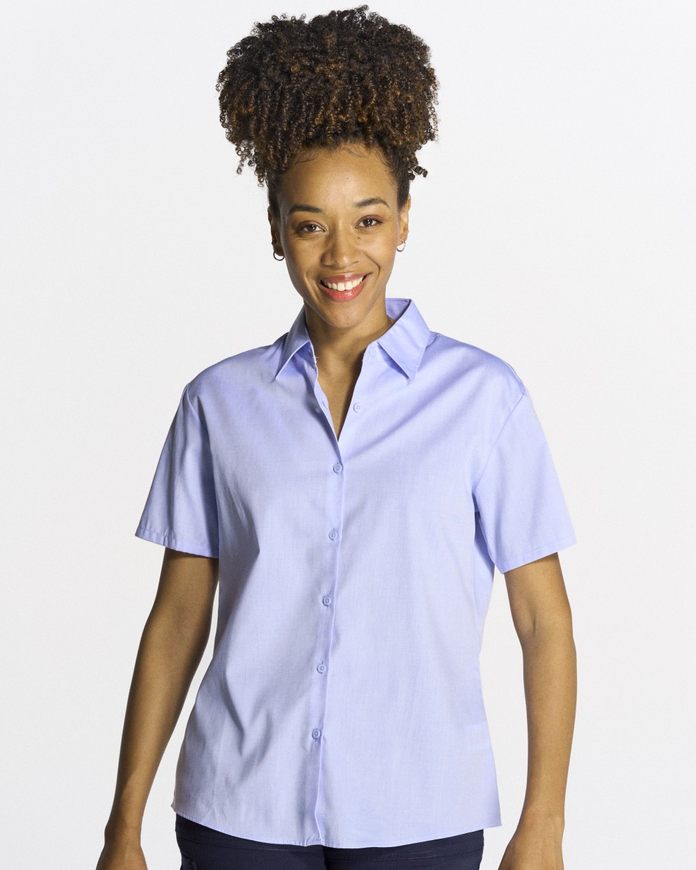 Hemden JHK OXFORD SHIRT SHORT SLEEVES LADY voor bedrukking &amp; borduring