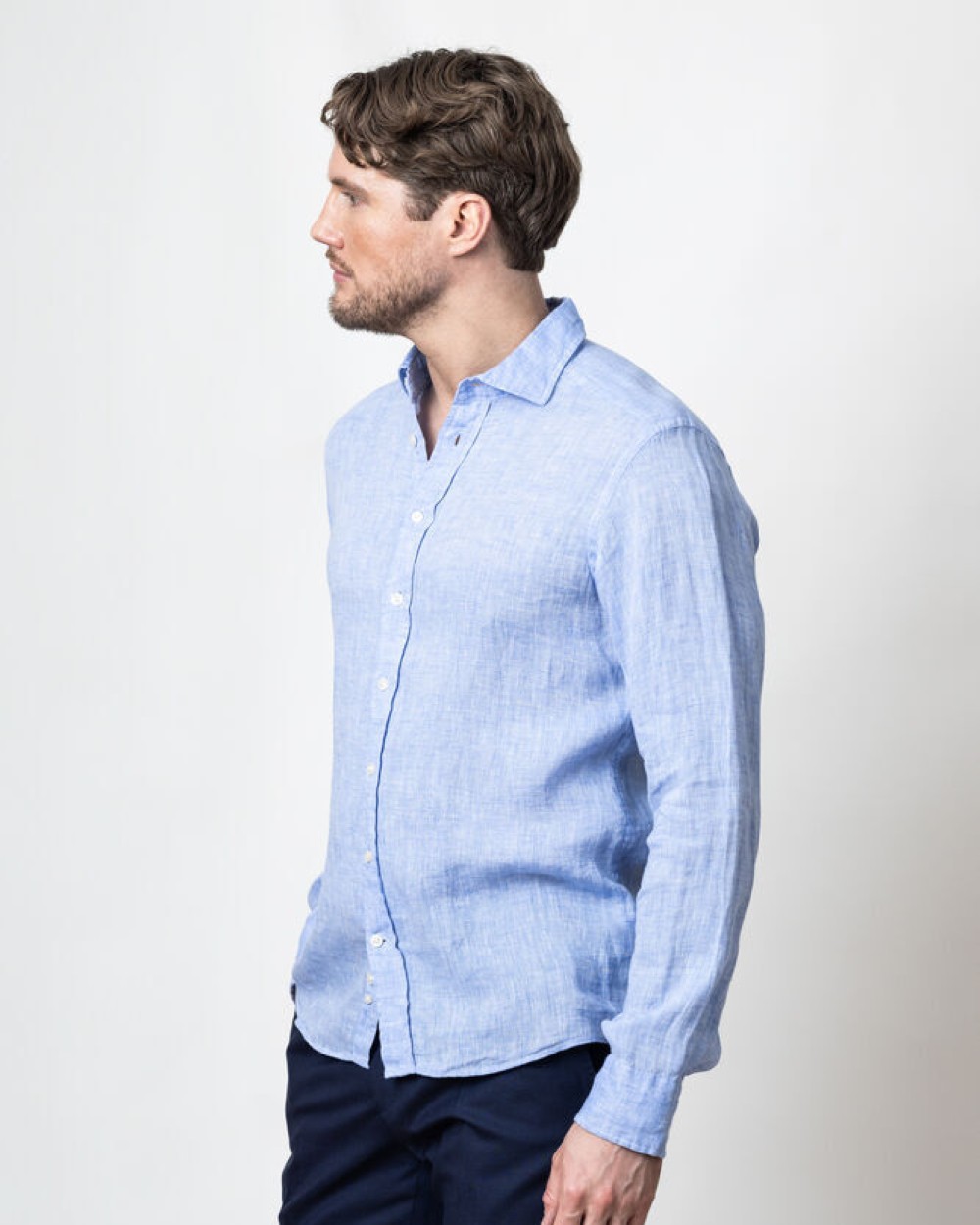 J. HARVEST & FROST IB33 Linen Hemd Regular Fit Herren Hemden personalisierbar