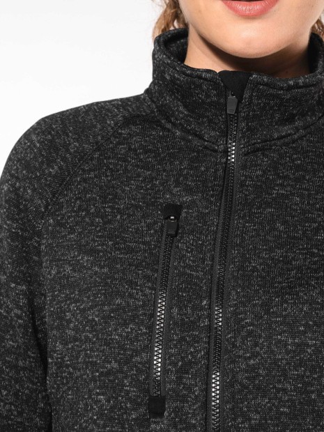 Vestes à personnaliser KARIBAN Veste zippée chinée femme 