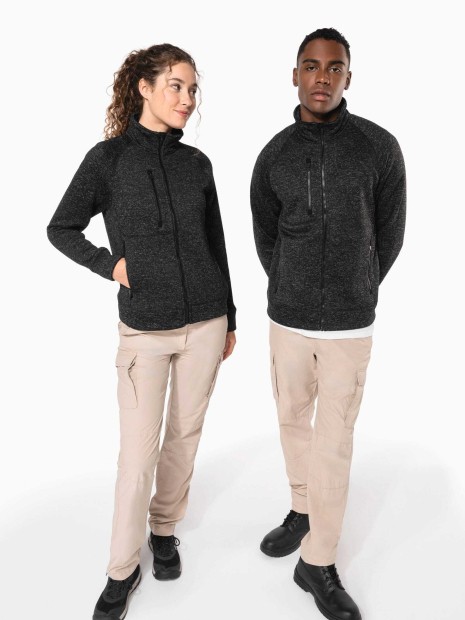 Vestes à personnaliser KARIBAN Veste zippée chinée femme 