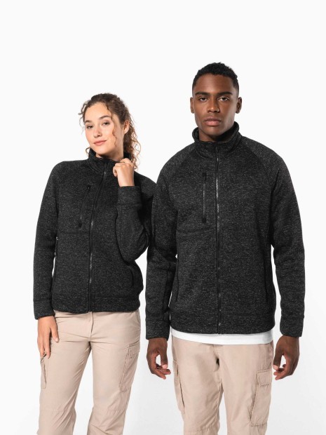 Vestes à personnaliser KARIBAN Veste zippée chinée femme 