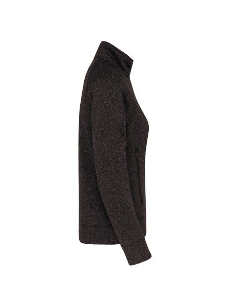 KARIBAN Veste zippée chinée femme /api/colors/8e6df1fe-480f-4dfe-a164-346b1310261a personnalisable