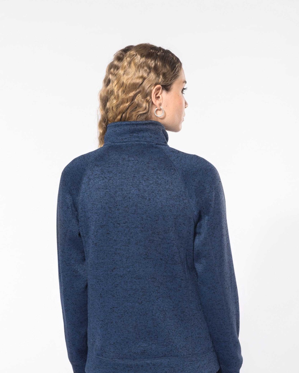 KARIBAN Damen-Weste mit Reißverschluss, aus Chiné Jacken personalisierbar