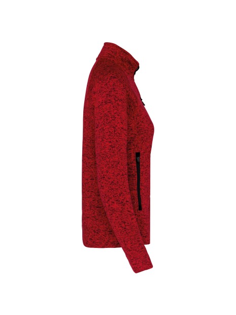 KARIBAN Veste zippée chinée femme /api/colors/2e07ab68-fef8-4c23-89f6-38d362986a2d personnalisable