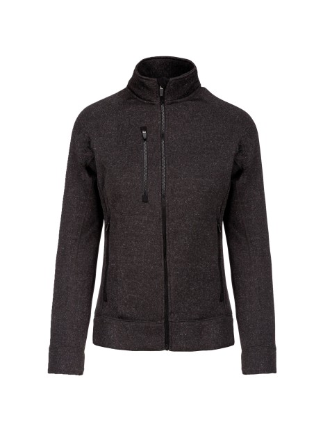 KARIBAN Veste zippée chinée femme /api/colors/8e6df1fe-480f-4dfe-a164-346b1310261a personnalisable