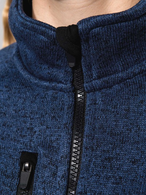 Vestes à personnaliser KARIBAN Veste zippée chinée femme 