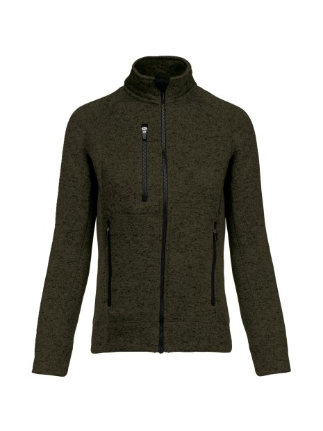 KARIBAN Veste zippée chinée femme /api/colors/daf951c5-e6a9-4256-8c9c-b8c224fe77a5 personnalisable