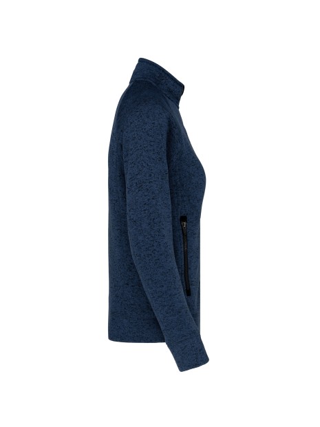 KARIBAN Veste zippée chinée femme /api/colors/ba43b33d-e5ee-4ca0-95b9-46fe8cf8869e personnalisable