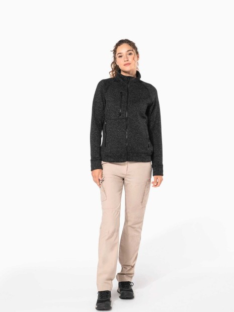Vestes à personnaliser KARIBAN Veste zippée chinée femme 