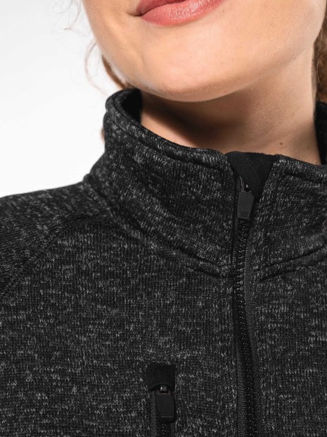 Vestes à personnaliser KARIBAN Veste zippée chinée femme 