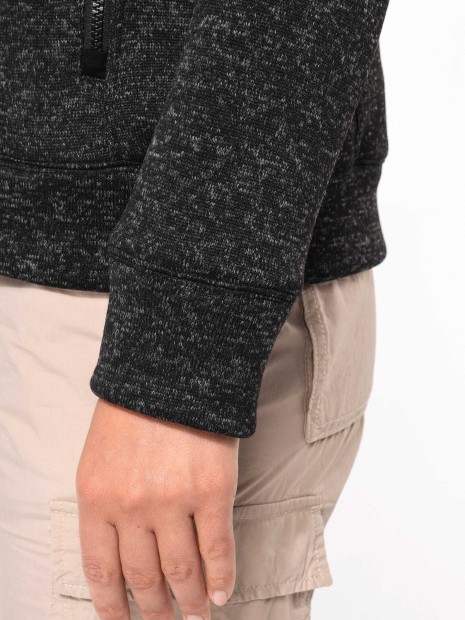 Vestes à personnaliser KARIBAN Veste zippée chinée femme 