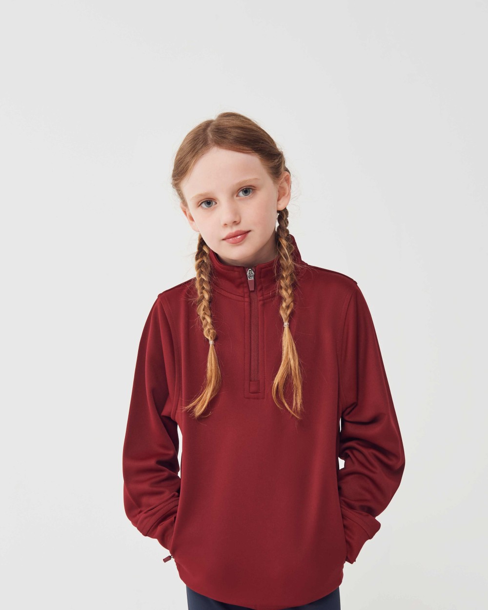 Broeken FINDEN-HALES Kids 1/4 tracksuit top voor bedrukking &amp; borduring