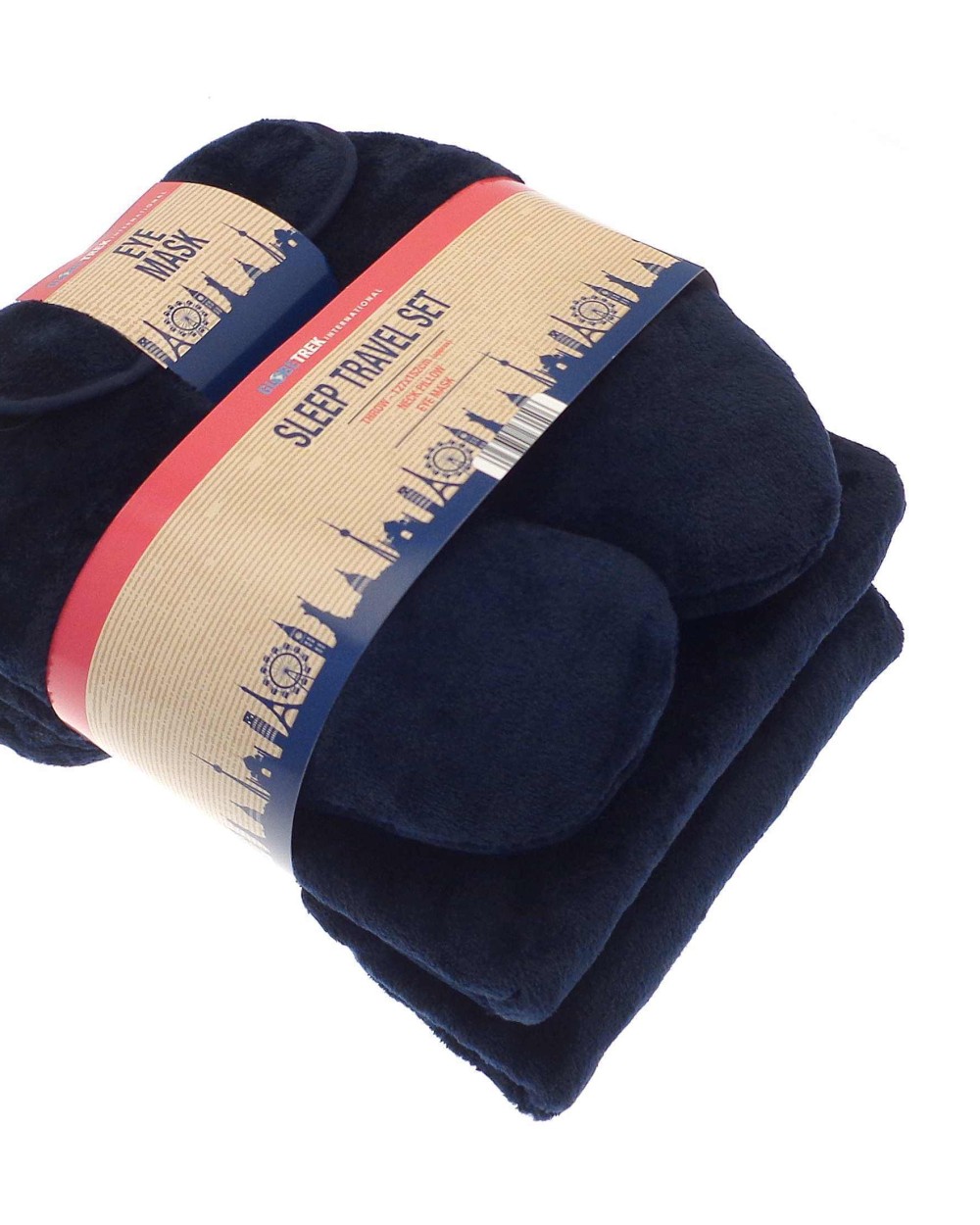 HOME & LIVING Travel set (neck pillow, eye mask and fleece blanket) Zubehör personalisierbar