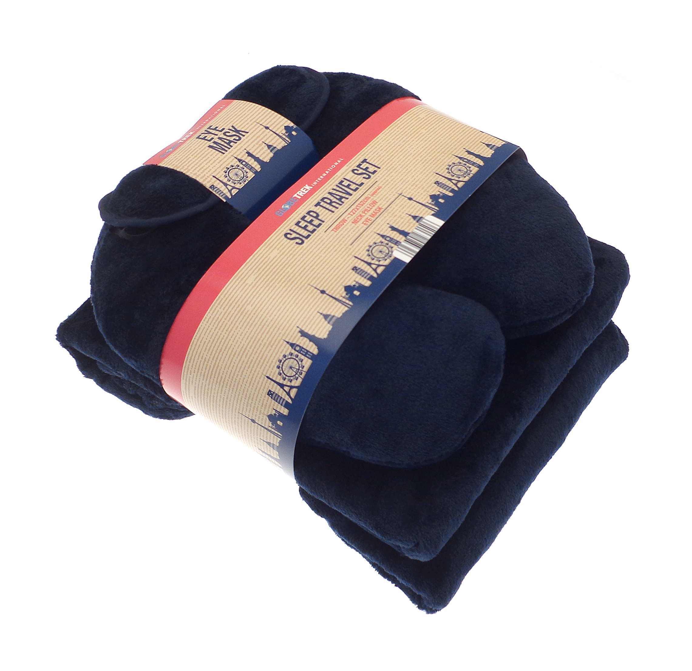 Benodigdheden HOME & LIVING Travel set (neck pillow, eye mask and fleece blanket) voor bedrukking &amp; borduring