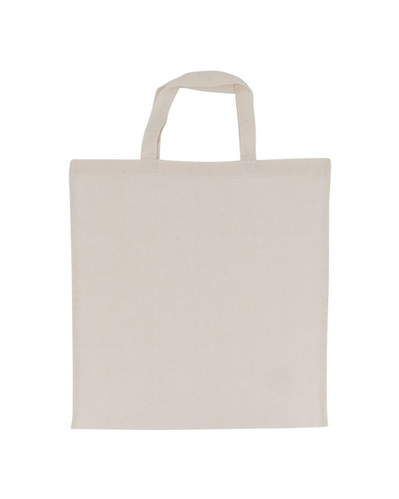 4DO Tragetasche aus Baumwolle OEKO-TEX® 140g/m² 38x42cm kurze Henkel Taschen personalisierbar