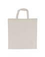 4DO Tragetasche aus Baumwolle OEKO-TEX® 140g/m² 38x42cm kurze Henkel Taschen personalisierbar
