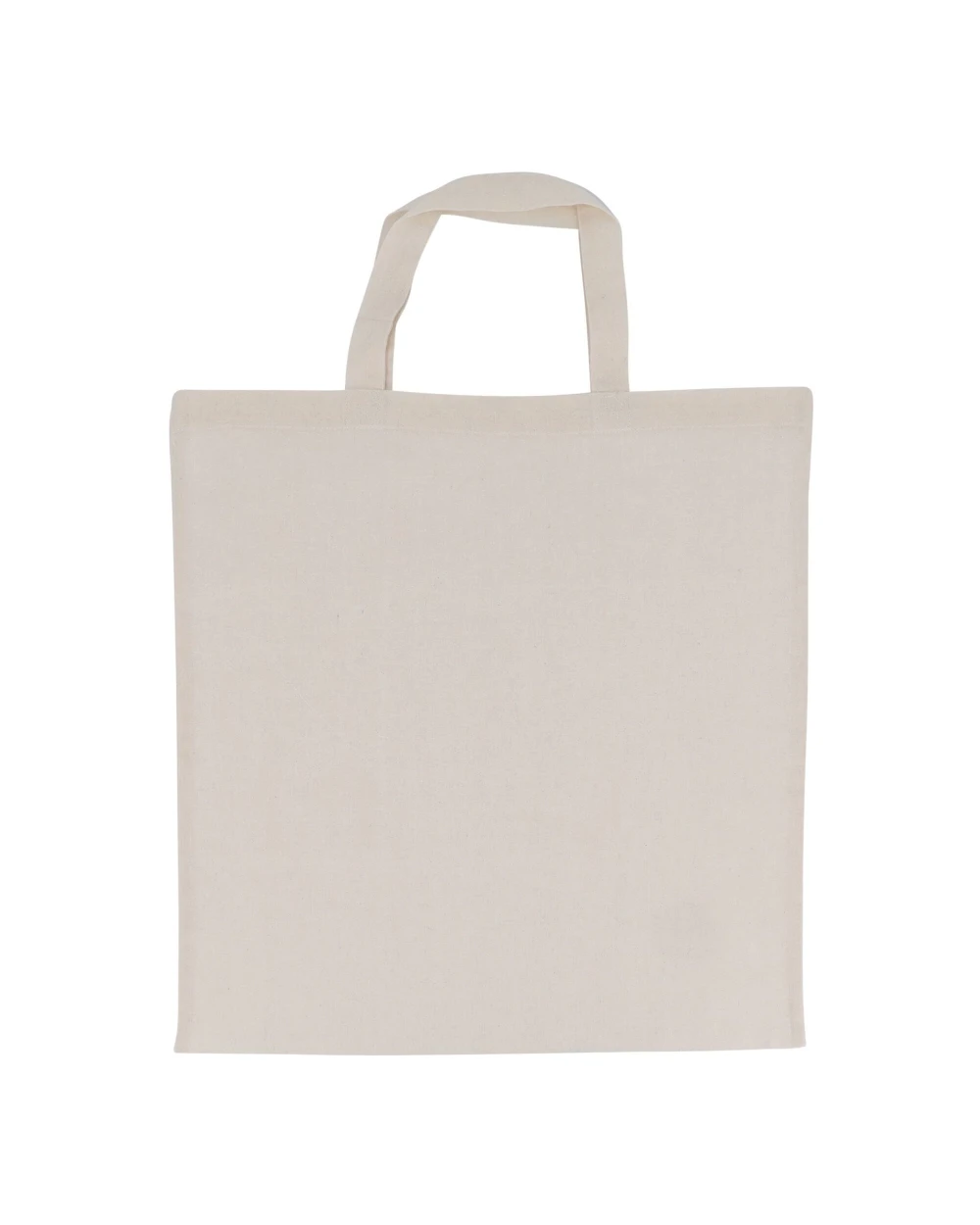 4DO Tragetasche aus Baumwolle OEKO-TEX® 140g/m² 38x42cm kurze Henkel Taschen personalisierbar