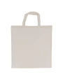 4DO Tragetasche aus Baumwolle OEKO-TEX® 140g/m² 38x42cm kurze Henkel Taschen personalisierbar