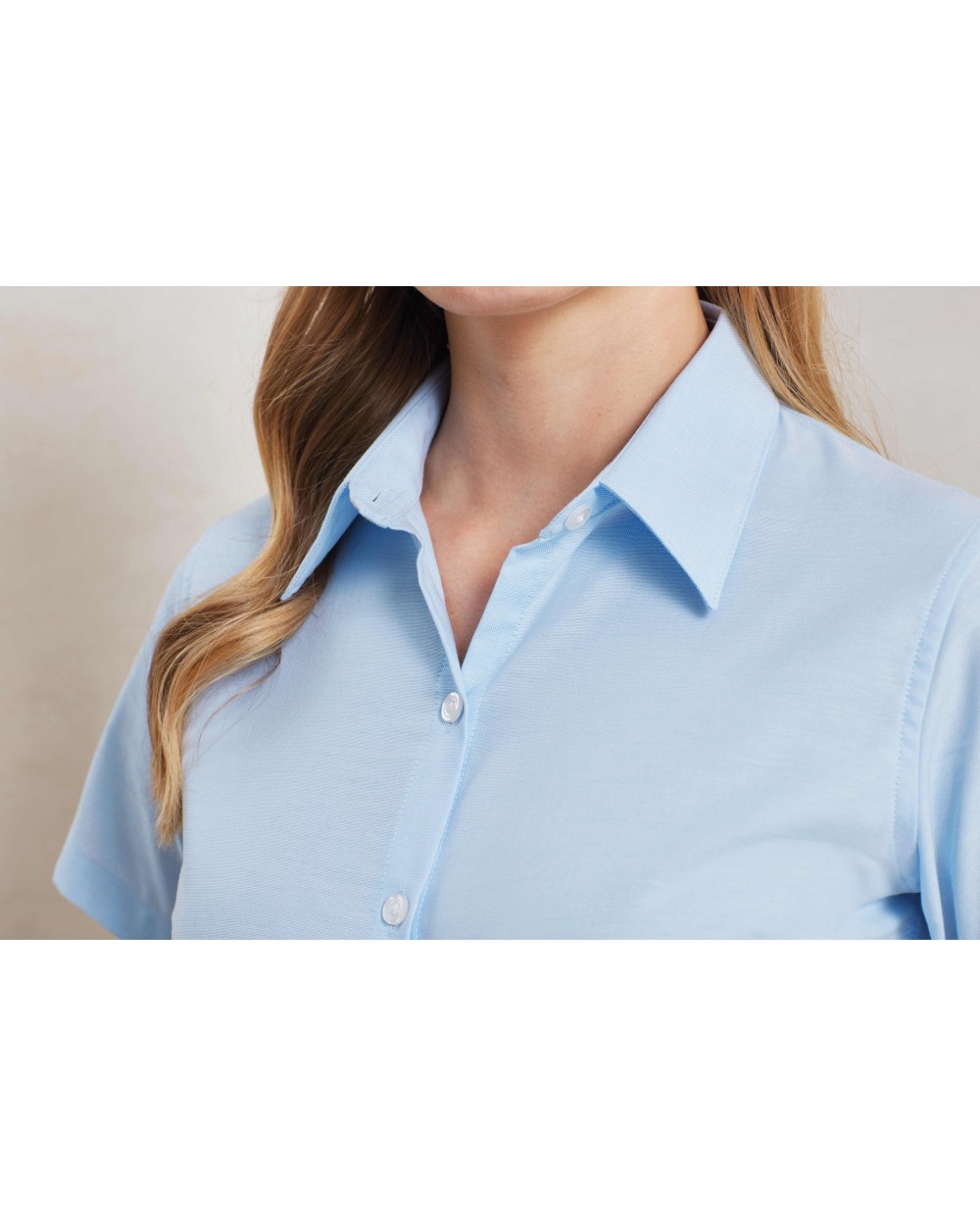 PREMIER Women's signature Oxford short sleeve shirt Hemden personalisierbar